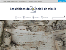 Tablet Screenshot of editions-soleildeminuit.com